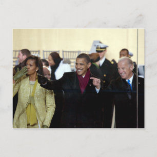 Joe Biden & Barack & Michele Obama Briefkaart