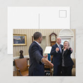 Joe Biden, Barack Obama & Hillary Clinton Briefkaart (Voorkant / Achterkant)