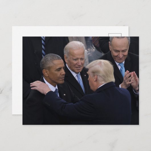 Joe Biden, Barack Obama & Trump Briefkaart (Voorkant / Achterkant)