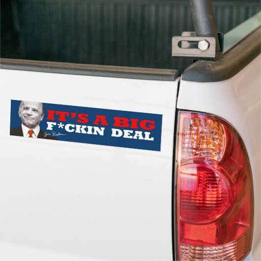 Joe Biden BIG DEAL Bumpersticker (Op Truck)