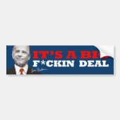 Joe Biden BIG DEAL Bumpersticker (Voorkant)