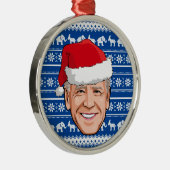 Joe Biden Blue Holiday Ceramic Ornament (Rechts)