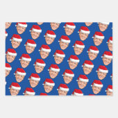 Joe Biden Blue Kerstmis Inpakpapier Vel (Voorkant)