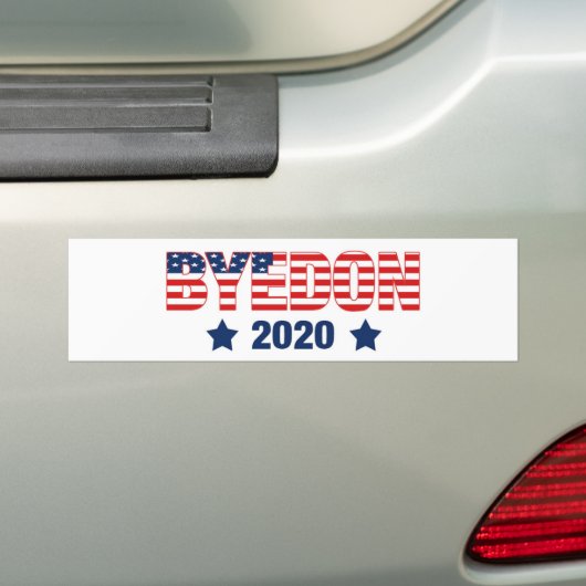 JOE BIDEN BUMPERSTICKER - BYE DON 2020 (Op auto)