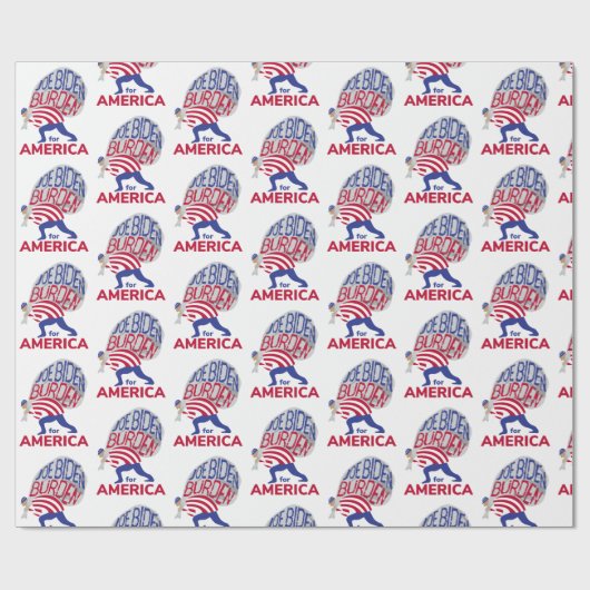 Joe Biden Burden voor Amerika Cadeaupapier (Vlak)
