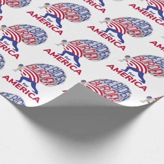 Joe Biden Burden voor Amerika Cadeaupapier (Hoek)