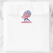 Joe Biden Burden voor Amerika Vierkante Sticker (Tas)