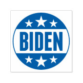 Joe Biden Button Blue Stars Zelfinktende Stempel (Design)