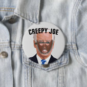 JOE BIDEN BUTTONNEN CREEPY RONDE BUTTON 4,0 CM (In situ)
