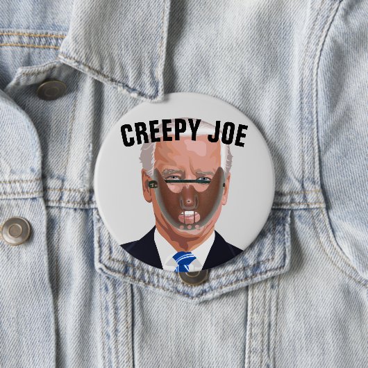 JOE BIDEN BUTTONNEN CREEPY RONDE BUTTON 4,0 CM (In situ)