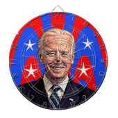 Joe Biden Caricature Cartoon Dartbord (Voorkant)