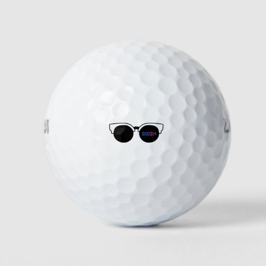 Joe Biden Chic Zonnebril Golfballen (Voorkant)
