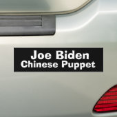 Joe Biden = Chinese pop Bumpersticker (Op auto)