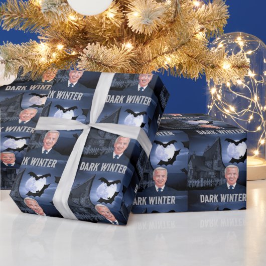 JOE BIDEN CHRISTMAS DARK WINTER WRAPPING PAPER CADEAUPAPIER (Feestdagen)