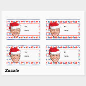 Joe Biden Christmas Gift Label Sticker (Vel)