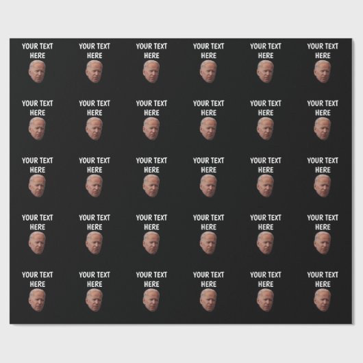 JOE BIDEN CHRISTMAS PERSONALIZED WRAPPING PAPIER (Vlak)
