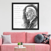 Joe Biden & citaat Canvas Afdruk (Insitu (Woonkamer))