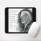 Joe Biden & citaat Muismat (Met muis)