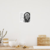 Joe Biden & citaat Poster (Keuken)