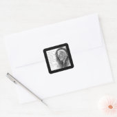Joe Biden & citaat Vierkante Sticker (Envelop)