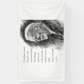 Joe Biden & Citatierand Spandoek (Verticaal)