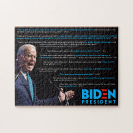 Joe Biden citeert op Race Legpuzzel