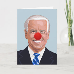 JOE BIDEN CLOWN BIRTHDAY-KAARTEN KAART