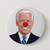 JOE BIDEN CLOWN BUTTONNEN RONDE BUTTON 7,6 CM (Voorkant)