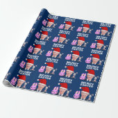 JOE BIDEN CONFUSED CHRISTMAS WRAPPING PAPER CADEAUPAPIER (Uitgerold)