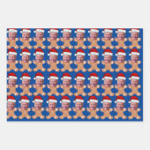Joe Biden Custom Face Foto Gingerbread Xmas Inpakpapier Vel (Voorkant 3)
