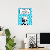 Joe Biden dacht na te denken over Bubble Poster (Thuiskantoor)
