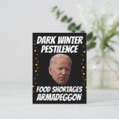 JOE BIDEN DARK WINTER CHRISTMAS BRIEFKAARTEN (Staand voorkant)