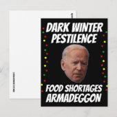 JOE BIDEN DARK WINTER CHRISTMAS BRIEFKAARTEN (Voorkant / Achterkant)
