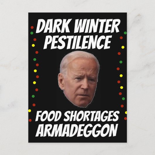 JOE BIDEN DARK WINTER CHRISTMAS BRIEFKAARTEN (Voorkant)