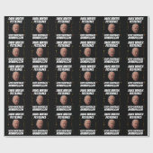 JOE BIDEN DARK WINTER CHRISTMAS WRAPPING PAPER CADEAUPAPIER (Vlak)