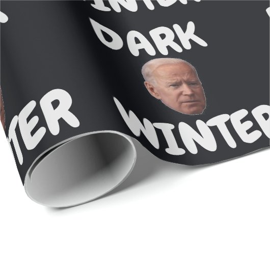 JOE BIDEN DARK WINTER CHRISTMAS WRAPPING PAPER CADEAUPAPIER (Rol Hoek)