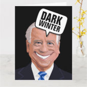 JOE BIDEN DARK WINTER FUNNY BIRTHDAY-KAARTEN KAART (Gele Bloem)