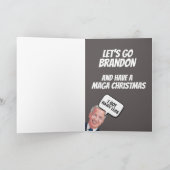 JOE BIDEN DARK WINTER FUNNY CHRISTMAS CARDS FEESTDAGEN KAART (Binnen)