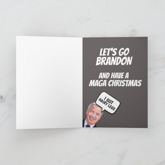 JOE BIDEN DARK WINTER FUNNY CHRISTMAS CARDS FEESTDAGEN KAART (Binnen)