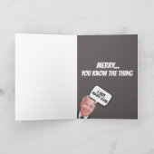 JOE BIDEN DARK WINTER FUNNY CHRISTMAS CARDS FEESTDAGEN KAART (Binnen)