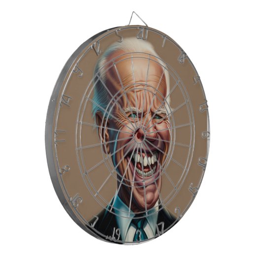 Joe Biden Dartboard Dartbord (Voorkant Links)