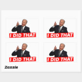 JOE BIDEN DAT IK DAT HAD RECHTHOEKIGE STICKER (Vel)