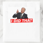 JOE BIDEN DAT IK DAT HAD RECHTHOEKIGE STICKER (Tas)