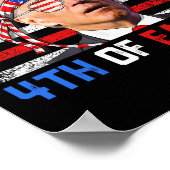 Joe Biden Dazed Happy 4th van Pasen Amerika 4th va Poster (Hoek)