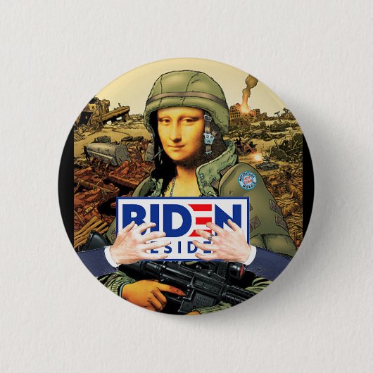 Joe Biden Deconstructed Ronde Button 5,7 Cm (Voorkant)