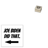 Joe Biden deed die rubberen stempel (Gestempeld)