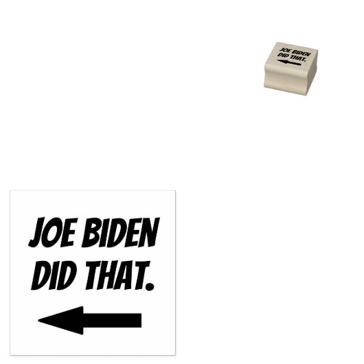 Joe Biden deed die rubberen stempel (Gestempeld)