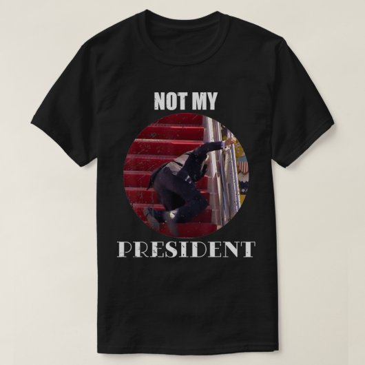 Joe Biden die niet mijn President neerhalen T-shirt (Design voorkant)