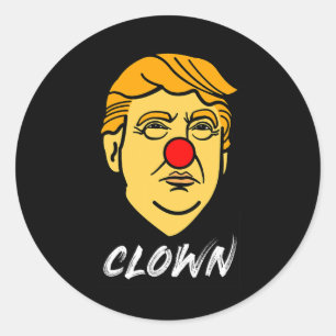 Joe Biden Donald Trump Clown Circus Ronde Sticker