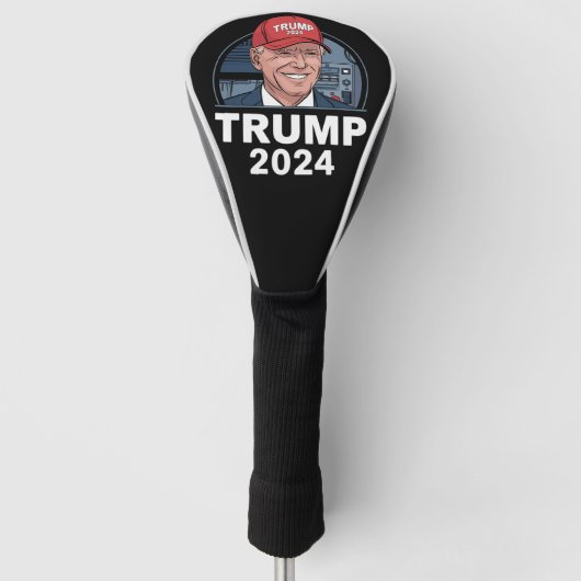 Joe Biden draagt een Pet van Trump Golfheadcover (Voorkant)